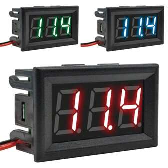 Digital Voltage Meter Display 0.56" Two-Wire 4.5V-30V LED Voltmeter Display Voltage Tester Meter Red/Blue/Green