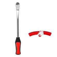 Herramientas para cambiar neumáticos con protector de llanta, juego de cucharas para cambiar neumáticos de automóvil, motocicleta y bicicleta - Rojo - Ver 7