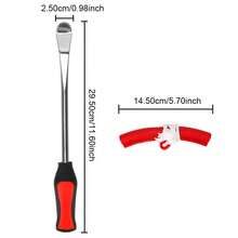 Herramientas para cambiar neumáticos con protector de llanta, juego de cucharas para cambiar neumáticos de automóvil, motocicleta y bicicleta - Rojo - Ver 5