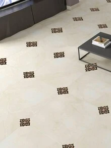 21/42PCS Bohemian Retro Marble Pattern Self-Adhesive Waterproof Diagonal Stickers Wear-Resistant And Dirt-Resistant Not Warped Peel And Stick Home Decoration And Beautification Stickers - Multicolor - View 10