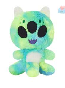 1pc Multi-Color Cartoon Green Alien Plush Toy Doll With Purple UFO, Cute And Creative Stuffed Alien Pillow,Home Decoration