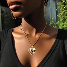 Vòng cổ hình ảnh tùy chỉnh, Vòng cổ bằng thép không gỉ Vòng cổ mèo vẽ tay Vòng cổ mèo màu nước Vòng cổ chân dung mèo tùy chỉnh Vòng cổ động vật cá nhân, Vòng cổ màu bạc/vàng - Bạc - Xem 1