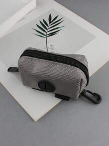 1pc Portable Dog Waste Bag Storage Pouch, Pet Poop Bag Holder For Outdoor Walking
