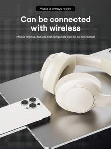 Lenovo Słuchawki bezprzewodowe  TH46 z aktywną redukcją szumów, jakością dźwięku 5.4 HIFI, długim czasem pracy baterii, niskim opóźnieniem do gier, muzyki i sportu, z mikrofonem i wygodnym noszeniem