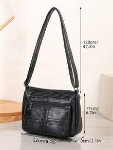 Mini Soft Leather Women Crossbody Bag, 2024 New Style Fashion Shoulder Bag For Ladies, Mom, Middle-Aged Women