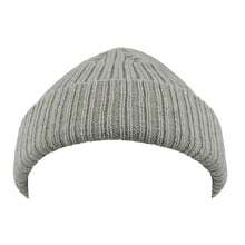 Atlantis Unisex Docker Short Beanie With Turn Up (Grey Melange) - Grey - View 3