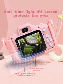 Reletech Digital Small SLR Camera, High-Definition Camera, Cartoon Cat Mini Photo And Video Camera, No Card Reader