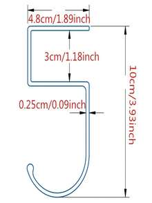 1pc Backpack Hook, Portable Hanger For Moving Bags And Practical Hook For Office Desk - Multicolor - View 6