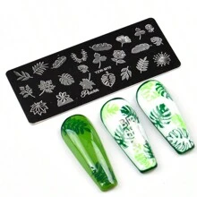 5pcs Nail Art Tool Set, Foil Stamping Rose Flower Leaf Butterfly Pattern Nail Decals, DIY Nail Art Stamping Plates, Stamper And Scraper, Nail Polish Transfer Printing, Suitable For Women - Multicolor - View 7