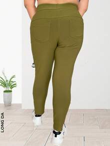 Seasonal Pants, For Formal And Informal Wear For Women - Verde - Visualizzare 3