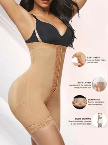1 PIEZA Body de compresión moldeadora de talla grande Cintura alta Body Shaper Control de abdomen Faja Short Cinturón moldeador Faja, Panty
