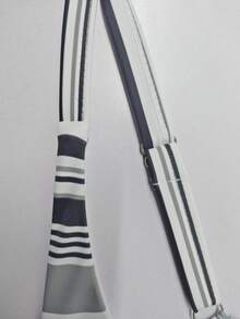 Women's Color Block Striped Tankini Summer - Black and White - View 9