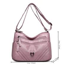 Bolso de mano de mujer de PU de moda nuevo 2023, versátil, para madres de mediana edad y ancianas, bolso amplio con correa para el hombro
