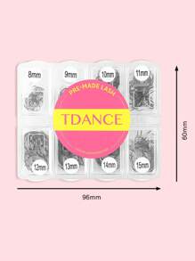 TDANCE 14D Misturado 8-15Mm Comprimento Feito À Mão Pré-Fabricado Solto Fãs Base Pontiaguda 600 Fãs