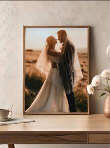 1 块带照片的定制帆布，墙壁定制帆布图像，个性化帆布艺术，帆布墙壁艺术，自定义图像打印，极简主义艺术照片打印，北欧壁画，客厅家居装饰，适用于情人节、母亲节、生日、儿童节、父亲节、毕业典礼、婚礼、乔迁客厅、卧室、办公室、茶室、家庭、餐厅 - 多色 - 查看 4