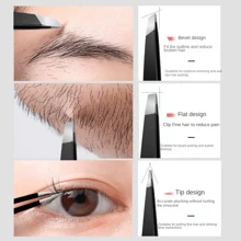 1pc Stainless Steel Tweezers Hair Removal Tweezer, Single Pack Men Facial Hair Remover Tool