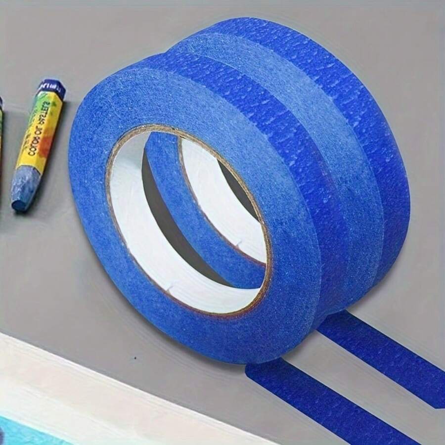3 Rolls, Premium Blue Painter's Tape, ResidueFree, MultiSurface