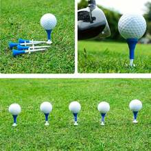 5入組塑料高爾夫可調高度高爾夫球架，戶外高爾夫球手練習用短塑料高爾夫球長 - 白色 - 查看 9
