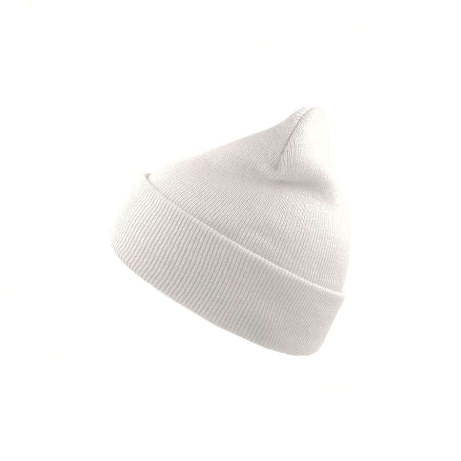 Atlantis Wind Double Skin Beanie With Turn Up (White) - White - View 1