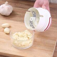 1 Máy ép tỏi thủ công mini, Máy xay tỏi, Máy nghiền tỏi, Máy băm tỏi cho nhà bếp, Dụng cụ cắt rau quả, Đồ dùng nhà bếp, Máy cắt, Thực phẩm, Salad, Trang trí, Bảo quản, Tiệc, Sinh nhật. - trắng - Xem 4