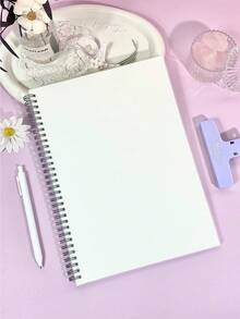 Sổ tay xoắn ốc PP đóng bìa 80 tờ B5 dành cho học sinh trung học, thiết kế di động và đơn giản, thích hợp cho ghi chú tiếng Anh - Nhiều màu - Xem 19