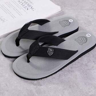 Men Summer Flip Flops Beach Sandals Anti-Slip Casual Flat Shoes High Quality Slippers Home Slippers For Men