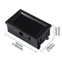 数字电压表显示 0.56 英寸双线 4.5V-30V LED 电压表显示电压测试仪仪表红/蓝/绿 - 常規 - 查看 4