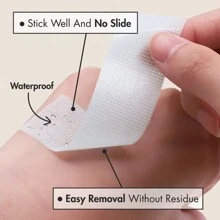 Cinta de gel de silicona, 1 pieza/2 piezas de cinta de pestañas médica suave, transpirable e indolora utilizada para la extensión de pestañas y maquillaje