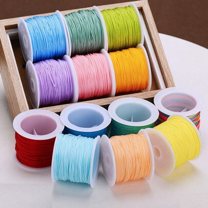 4500cm/1775inch No. 72 0.8mm Braided Thread Dragon Knot Chinese Knot DIY Jewelry Pendant Hand Rope Braided Rope Jewelry Thread