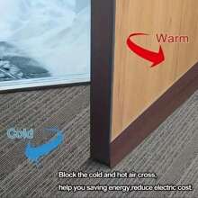 1個自粘式矽膠門擋風器-門封條，適用於內部和外部門封隙縫，防水，阻音 - 彩色 - 查看 9