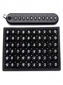 1pc Mobile Number Tag Braided String Car Key Anti-Lost DIY Pendant For Men And Women, 8-Shaped Keychain Car Accessories Bag Charm School