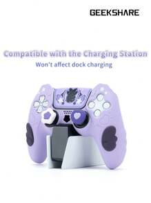 GeekShare Star Wing Design Silicone Handle Skin Game Controller Sleeve Protective Cover - Purple - View 3