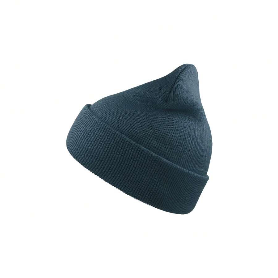 Atlantis Wind Double Skin Beanie With Turn Up (Petrol) - Petrol - View 1