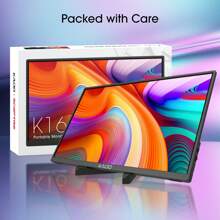 SCEPTRE Kado 15.6" Portable Monitor IPS 1920x1080 HDMI-Compatible Dual USB Type-C Plug & Play Second Display For PC/Laptop/Tablet/Mobile/Dex/Xbox/PlayStation/Switch/Steam Deck Ergo Stand Built-In Speakers (K165W-FPNT Series)
