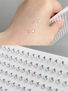 Sexy Glam Up Your Look With These 3D Rhinestone Eye & Face DecorativeDrill Stickers! Halloween - Multicolor - View 4