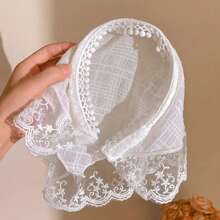 Boho 1pc Women's Country Style Headband Slouchy Hair Clip Headscarf With Lace High-End Feeling Hair Accessory For Beach Atmosphere Photography Upgraded Version Triangle Headscarf Tiaras , Hairband, Hair Hoop Headbands