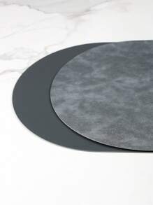 1pc/2pcs Double-Sided Rectangle/Oval Leather Placemats Waterproof & Non-Slip Placemats And Coasters  For Kitchen Dining, Multifunctional Table Mats For Home Table,Conference,Restaurant,Coffee Shop - Multicolor - View 2