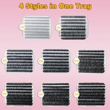 RITALASH RITALASH 640PCS Lash Clusters Book DIY Eyelash Extensions  Clusters Lashes Book  D Curl LASH Mega Volume Individual Lashes Eyelash Clusters Extensions Wispy Lashes Cluster DIY At Home Lash Clusters, Eyelash Clusters, Individual Eyelashes, Lashes, Fake Lashes