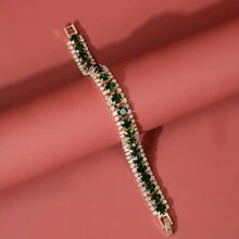 1 Vòng tay đá màu xanh lá cây thời trang, Trang sức hàng ngày của phụ nữ - màu xanh lá - Xem 13