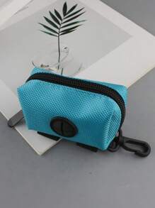 1pc Portable Dog Waste Bag Storage Pouch, Pet Poop Bag Holder For Outdoor Walking