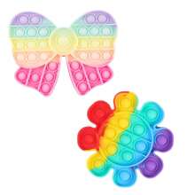 2 Chiếc Rainbow Pop Fidget Đồ Chơi Bong Bóng Đồ Chơi Đẩy Để Giảm Căng Thẳng, Quà Tặng Sinh Nhật, Lễ Phục Sinh Giỏ Nhồi, Quà Tặng Giáng Sinh - Nhiều màu - Xem 8