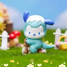 Miniso Figura de juguete coleccionable de la serie de trajes de dinosaurios, en caja ciega (entrega aleatoria, 1 pieza)