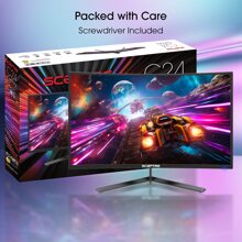24" Curved 1500R Gaming Monitor 1920x1080 180Hz DisplayPort HDMI-Compatible AMD Freesync Premium Built-In Speakers Machine Black (C248B-FWT168 Series)