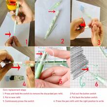 (1pc Mechanical Pencil +100pcs Lead Refills) Cute Automatic Pencil With Continuous Lead Highly Attractive For Drawing And Writing