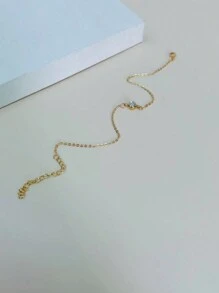 3pcs/Set Stainless Steel 18K Gold Plated Bracelets With Chains For Women, Simple & Fashionable, Suitable For Daily Wear, Parties, Valentine's Day, Mother's Day Or Anniversary Gifts,Mom,Mother,Mother's Day,Gift - Gold - View 2