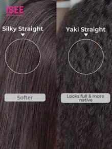 ISEE HAIR Wear Go 6x4 HD Lace Glueless Type 4C Hairline Kinky Straight Bob Wigs Natural Color 180% 10-14 Inch Lace Closure Wigs Pre-Plucked & Pre-Cut With Edges Daily Use For Women - SNatural - View 2