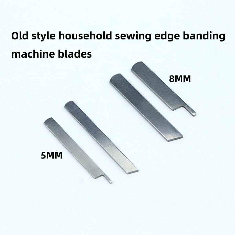 2pcs Vintage Sewing Overlock Machine Serger Knives, Sewing Machine Parts For Overlock, 5MM/8MM Two Specifications - Silver Gray - View 1