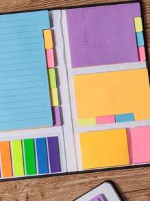 410 Blatt/Set Haftnotizen Set, Schulmaterial, Büromaterial, Planer Notizteiler Tabs, Buchnotizen, Haftnotizen, Schüler Rückkehr zur Schule Materialien Kunstmaterial