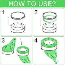 10Pcs Green Diaper Pail Refills Bags For Angelcare Trash For Sangenic Tommee Tippee For Twist & Click For Genie For Munchkin - Green - View 5