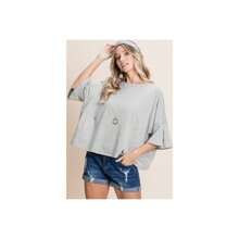 Solid Cotton Casual Top